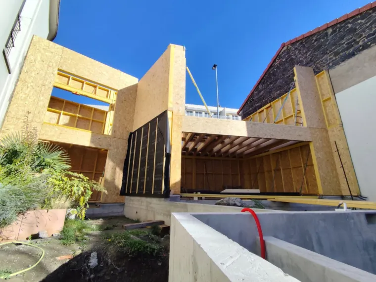 Construction extension bois vers Clermont-Ferrand